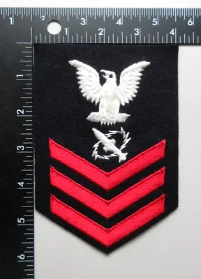 U.s. Navy 1st Class Petty Officer Missile Technician Rate Rank Military Patch #3 • $5.99