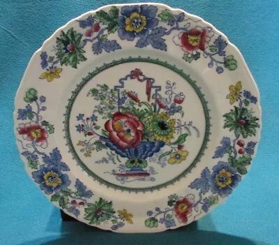 Masons Strathmore Pink + Blue Plate -8.75   C4792 set 4 Pieces ENGLAND • $59.99