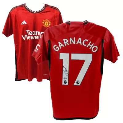 Alejandro Garnacho Signed Manchester United Home Soccer Jersey #17 - Beckett COA • $399.99