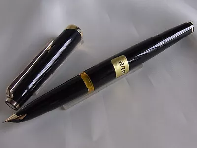 Montblanc 121 Fountain Pen Black 18C EF Wing Nib • $169.99