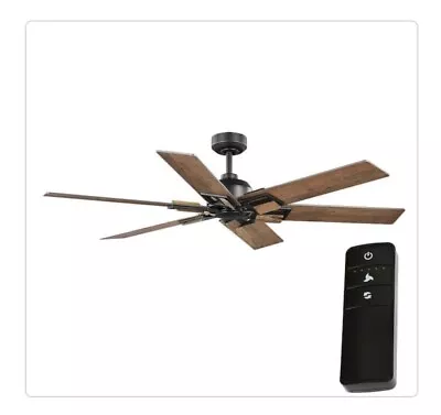 HDC 60 In. Winderige Indoor Matte Black Ceiling Fan With Remote Control • $115