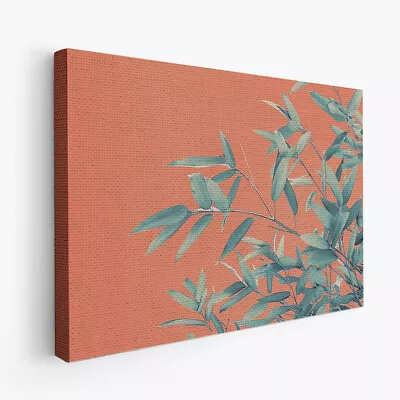 Bamboo Boho Minimalist Design 2 Horizontal Canvas Wall Art Prints Pictures • $58.99