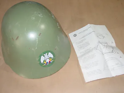 SERBIAN MILITARY GREEN HELMET YUGO YUGOSLAVIAN Surplus M59 W/Papers • $65