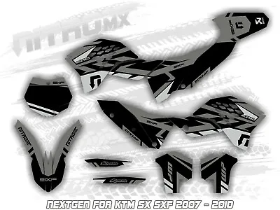 NitroMX Graphic Kit For KTM SX SXF 125 250 450 2007 2008 2009 2010 Motocross MX • $159.90