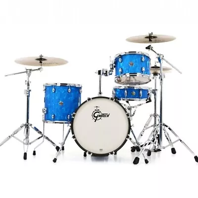 GRETSCH CATALINA CLUB 4-Piece Shell Fusion Drum KIT Blue Satin Flame • $1899