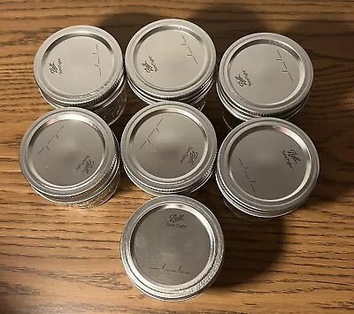 $15 • Buy 7 Ball Mason 4oz Quilted Jelly Jars With Lids And Bands -New