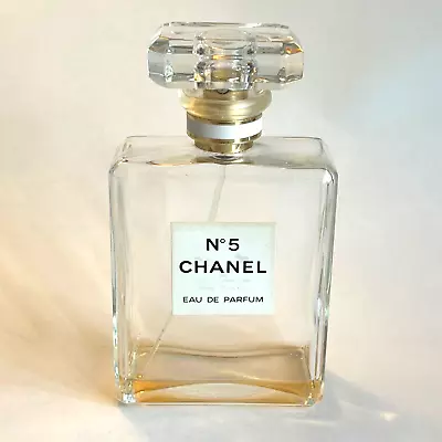 Chanel No 5 Bottle Vintage Empty Glass Bottle Eau De Parfum - 3.4 Oz. • $22