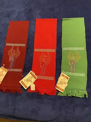 Mayan Hands Table Runners Handmade Set Of Three Approxi 44” Long X  6.5” Wide • $30