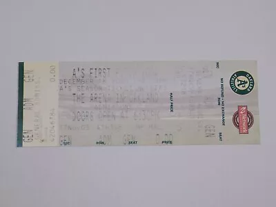 Oakland Athletics A's First Pitch 2004 Ticket Full Stub Vintage December 18 2003 • $8.99
