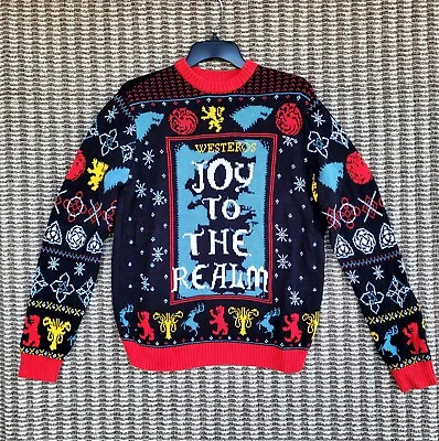 $7.50 • Buy Game Of Thrones Got Joy To The Realm Xmas/party Ugly Sweater Mens Size Med