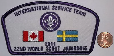 Bsa Bsc 2011 International Service Team 22nd World Scout Jamboree Patch Rare!! • $31.50