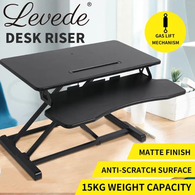$149.99 • Buy Levede Standing Office Desk Riser Height Adjustable Sit Stand Shelf Computer