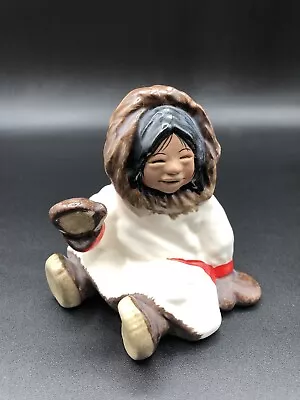 Vintage 1982 C. Alan Johnson Alaska Inuit Girl  Dinah   Figurine W654 • $45