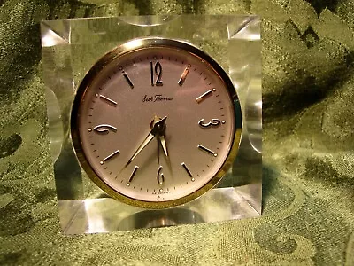 Vintage Seth Thomas Acrylic Lucite Windup Alarm Clock Germany • $60