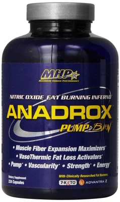 £59.49 • Buy MHP Anadrox Pump & Burn Nitric Oxide Fat Burning Inferno Strength | 224 Capsules