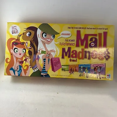 MALL MADNESS Electronic Talking Board Game MB 2004 Tested WORKS ~ 100% Complete! • $19