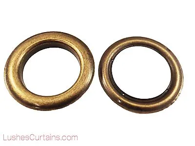 Curtain Drapery Antique Brass Grommets Eyelet #12 Inner Diameter 1-9/16  Pack Of • $7.96
