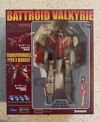 Battroid Valkyrie Macross VF-1J Variable Fighter Milia Jenius 1/100 Toynami • $62.55