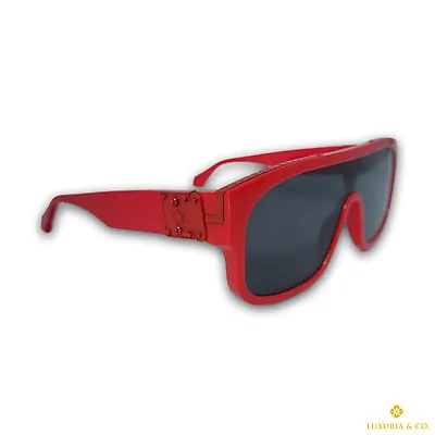 Louis Vuitton Millionaire Mask W Men's Red Shield Sunglasses Z1260W • $799