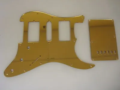 Strat Stratocaster Gold Mirror Pickguard Set Fender HSH • $75.03