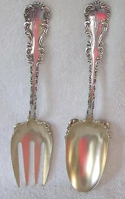 Louis XV Whiting Sterling Silver Two Piece Salad Serving Set J E Caldwell • $225