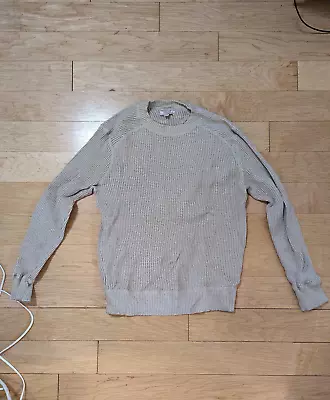 J Crew Wallace & Barnes Tan Knit 100% Cotton Sweater Size L • $30