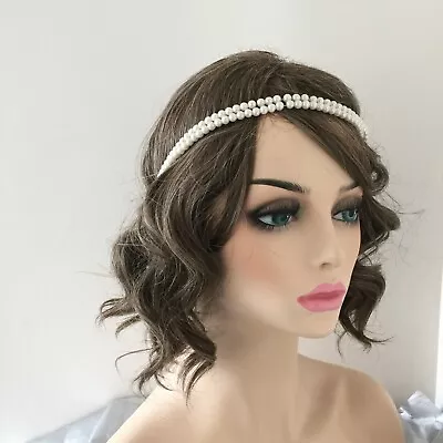 £4.99 • Buy Rhinestone Hair HEADBAND Crystal Beaded Boho Wedding Party 20s Gatsby Flapper
