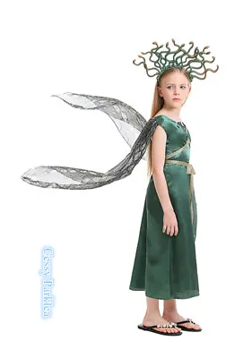 £24.29 • Buy X-F1-2 Girl's Greek Goddess Medusa Mythical Serpent Siren Halloween Costume