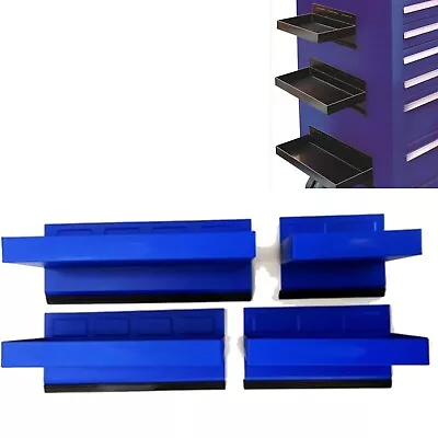 4pc Garage Workshop Metal Cabinet Magnetic Tool Storage Trays Shelf Van Tray Set • $29.16