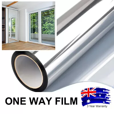 Heat Reflective One Way House Window Film Removable Decorative Screen Stickers • $74.38