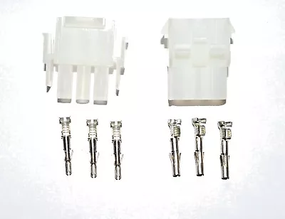 Molex MLX Connector - Complete Molex 3 Wire Connector Set With Pins   2 SETS • $2.95