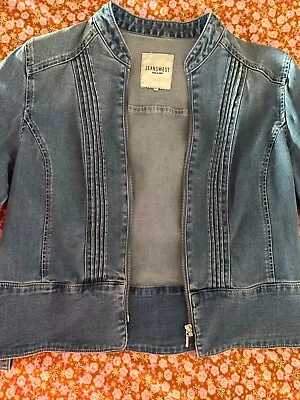 Womens Jeanswest Size 12 Zip Up Denim Jacket • $17