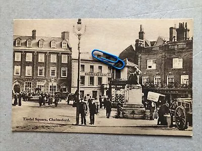Tindal Square Chelmsford Essex Early 1900’s Saracens Head Hotel Animated Street • £10.75