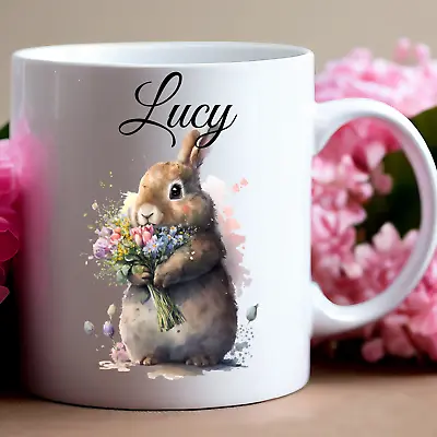 Personalised Easter Rabbit/ Bunny Mug Ceramic 11oz Mug • £6.99