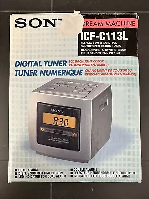 SONY Radio Alarm Clock DREAM MACHINE ICF-C113L Clock Radio (Boxed/Receipt) • £11