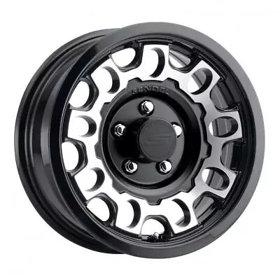 15  Sendel T17 6-Lug Boat Camper RV Trailer Wheel Rim Black Machined (QTY 1) • $143