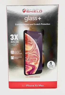 $6.99 • Buy ZAGG InvisibleShield Glass+ Screen Protector - Tempered Glass For IPhone Xs MAX 