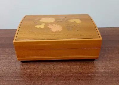 Inlaid Musical Wooden Jewellery Box  • £20