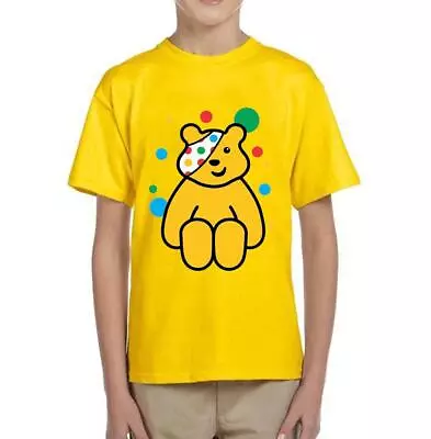 New Kids Boys Girls Spotted Theme Children In Need T-Shirt Spotty School Tee Top • £12.99