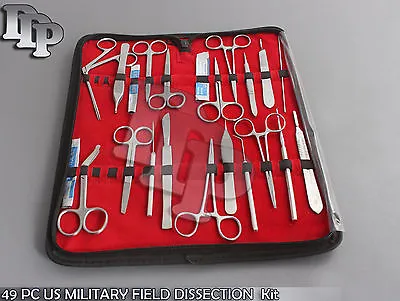 49 Pc Us Military Field Dissection Surgical Veterinary Instruments Kit Ds-1112 • $27.49