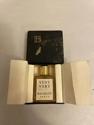 BALMAIN Parfum Paris VENT VERT  Mini Perfume  Empty Bottle W/ Box Vintage • $35