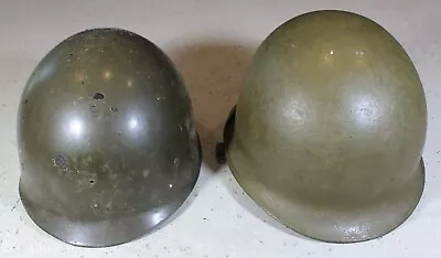 US Post WW2 Korea M1 RS SB Helmet W/ Rough Westinghouse Liner Riveted Straps #31 • £86.78