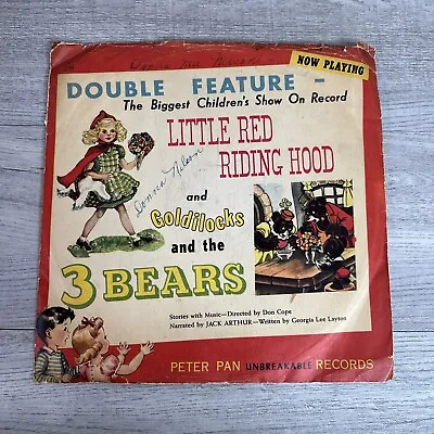 Vintage 1949 Peter Pan Records Little Red Riding 78 #2119 10  Collectors Album • $16.12