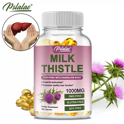 Milk Thistle 1000mg - Liver CleanseDetox & Repair Formula - With Dandelion Root • $10.20