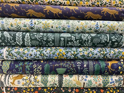 Rifle Paper Co For Cotton + Steel Camont 100% Cotton Fabric By 1/4 M* Peacock • £3.60
