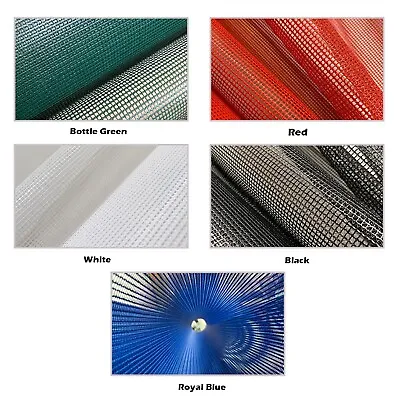 PVC Dipped Mesh Fabric 220GSM 2 Meter Wide Heavy Duty Tarpaulins Ground Sheets • £1.39