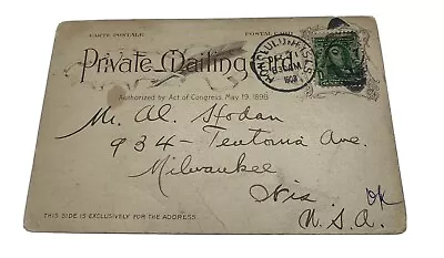$799 • Buy Benjamin Franklin 1903 1 Cent Green On Hawaiian Postcard ~ Honolulu Postmark