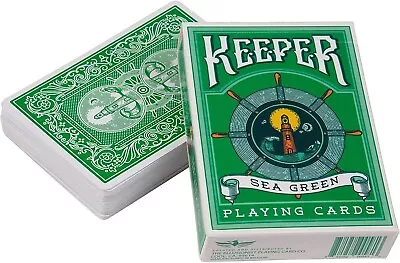 1 Deck New Ellusionist SEA GREEN Keepers Playing Cards Rare OOP Belgium Edition • $12