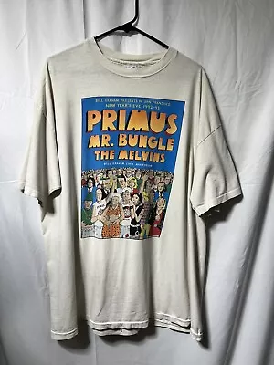 RARE Vintage 92/93 Mr. Bungle Primus The Melvins Bill Graham Graphic TShirt. • $400