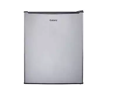 Galanz 2.7 Cu Ft One Door Mini Fridge Stainless Steel Look New Width 19.1 ，US • $109.99